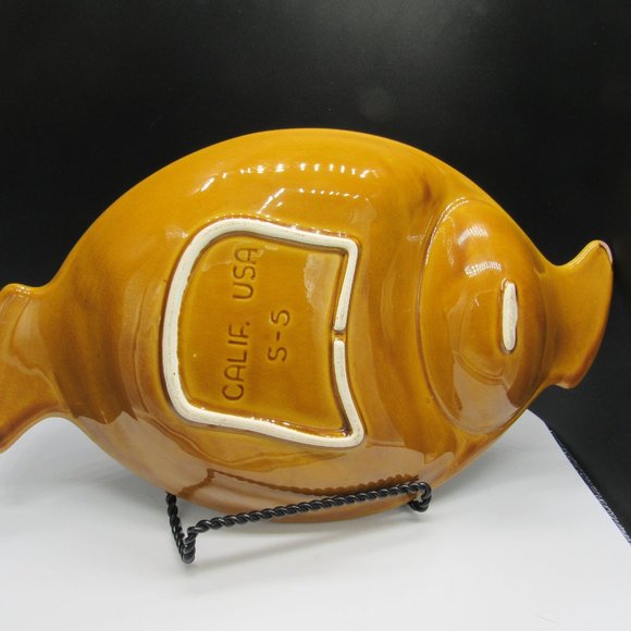 CALIFORNIA USA VINTAGE POTTERY. CHIP & DIP PLATTER. - Picture 3 of 6